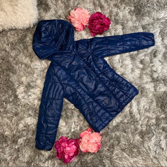 🌸HP❣️ Tommy Hilfiger Puffer Jacket Child M (8/10) - Picture 1 of 8